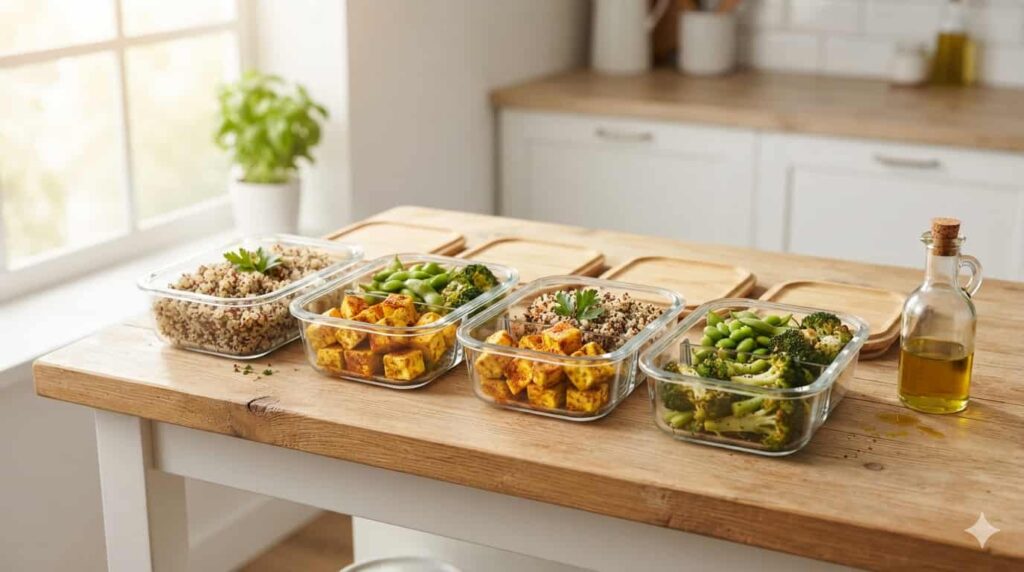 high protein vegetarian meal prep for muscle gain